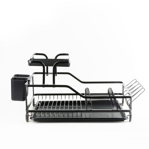 Stainless steel 
dish rack - Black