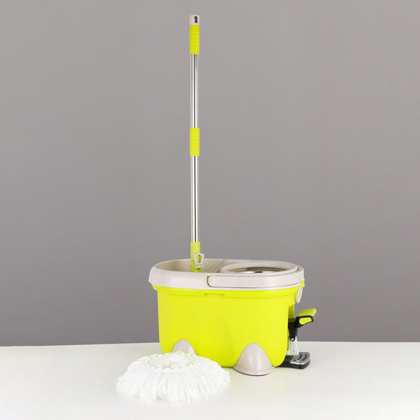 SPIN MOP BUCKET WITH FOOT PEDAL | HANDS-FREE FLOOR CLEANING SYSTEM WITH 360° ROTATING MOP HEAD